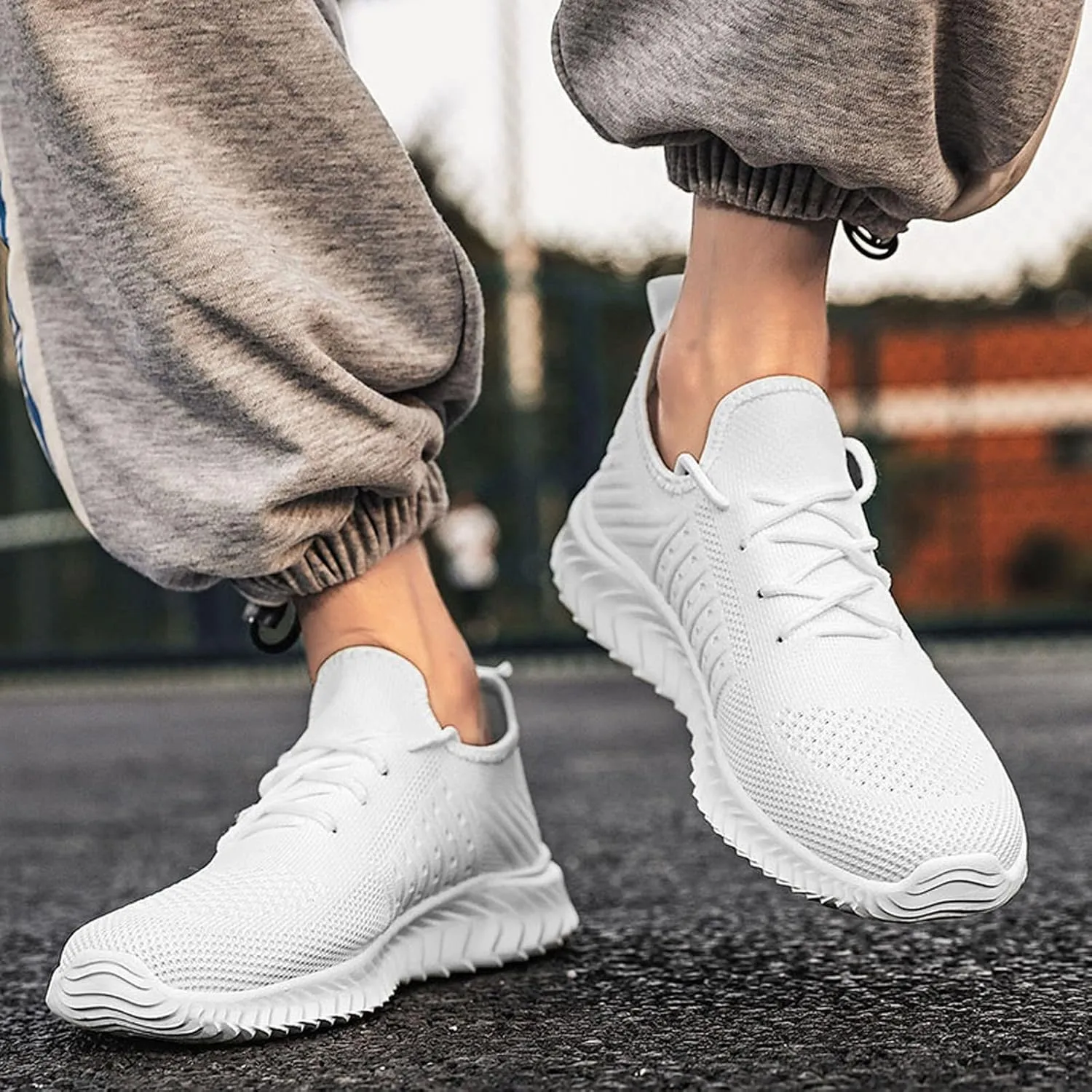Athletic Fashion Sneakers for Men Comfortable Lightweight Casual Walking Shoe Men's Comfortable Diabetic Shoes