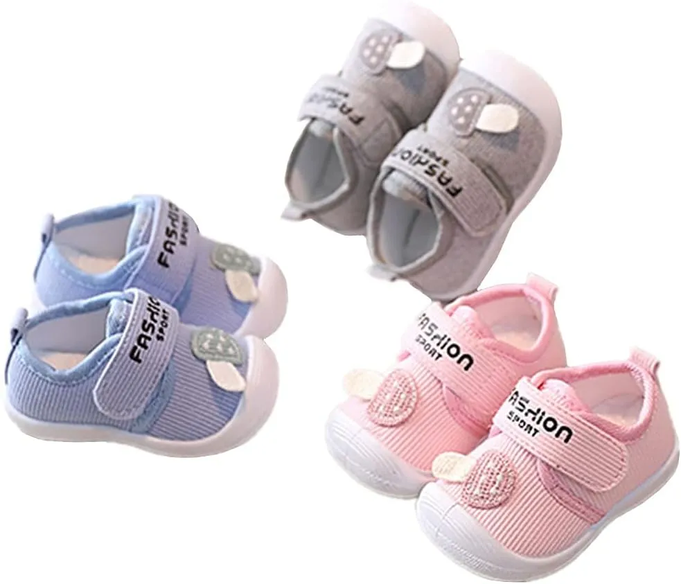 Baby Squeaky Shoes Toddler Boy Girl Sneakers Anti-Slip First-Walkers Lightweight Little Kid Trainers for Walking Running