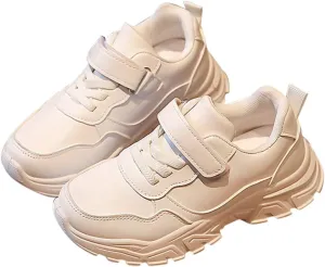 Boys Girls Leather Athletic Shoes Kids Water Proof Tennis Running Athletic Protective Walking Big Girls Slipper Boots