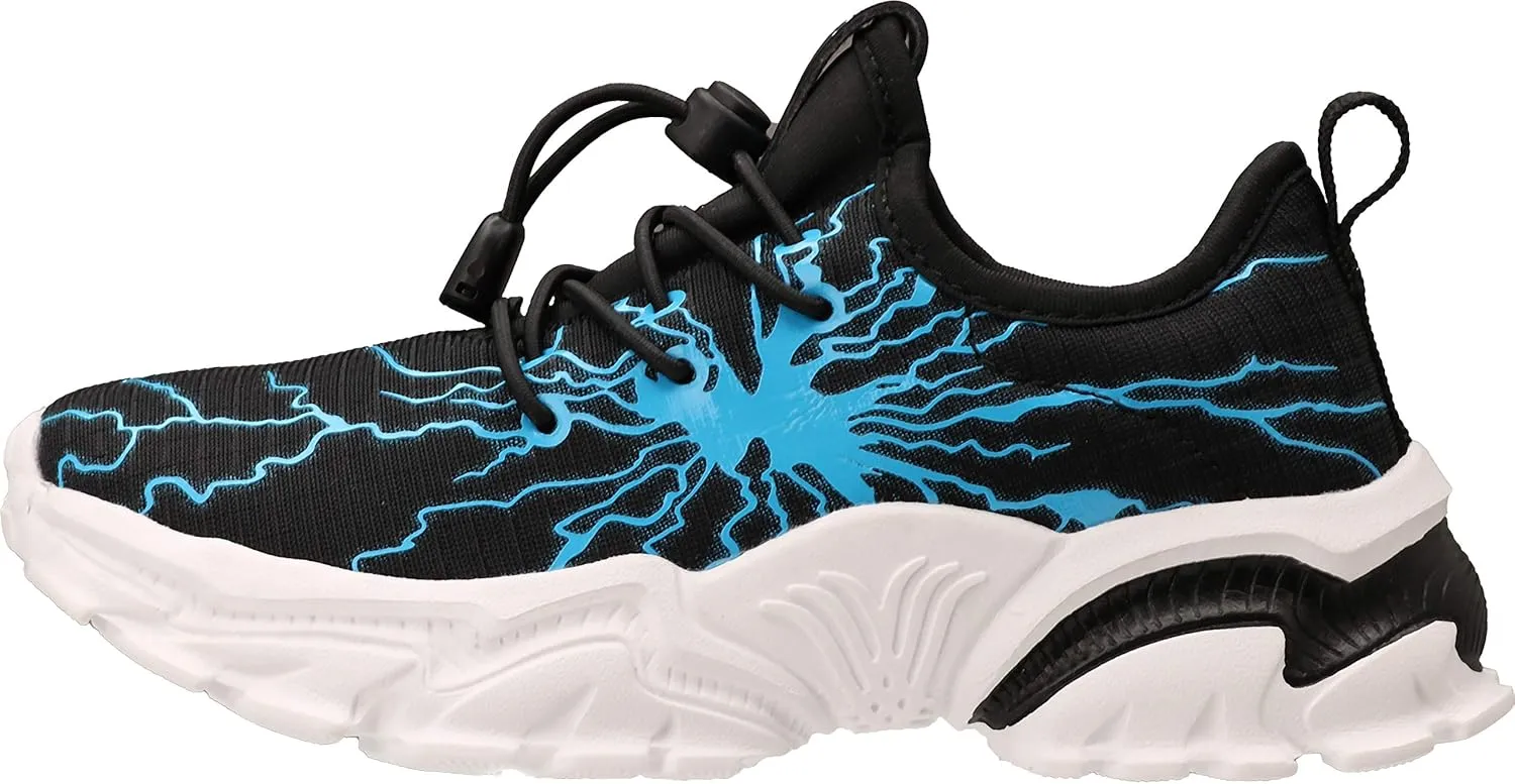 BRONAX Little/Big Boys Comfortable Graffiti Personality Tennis Shoes