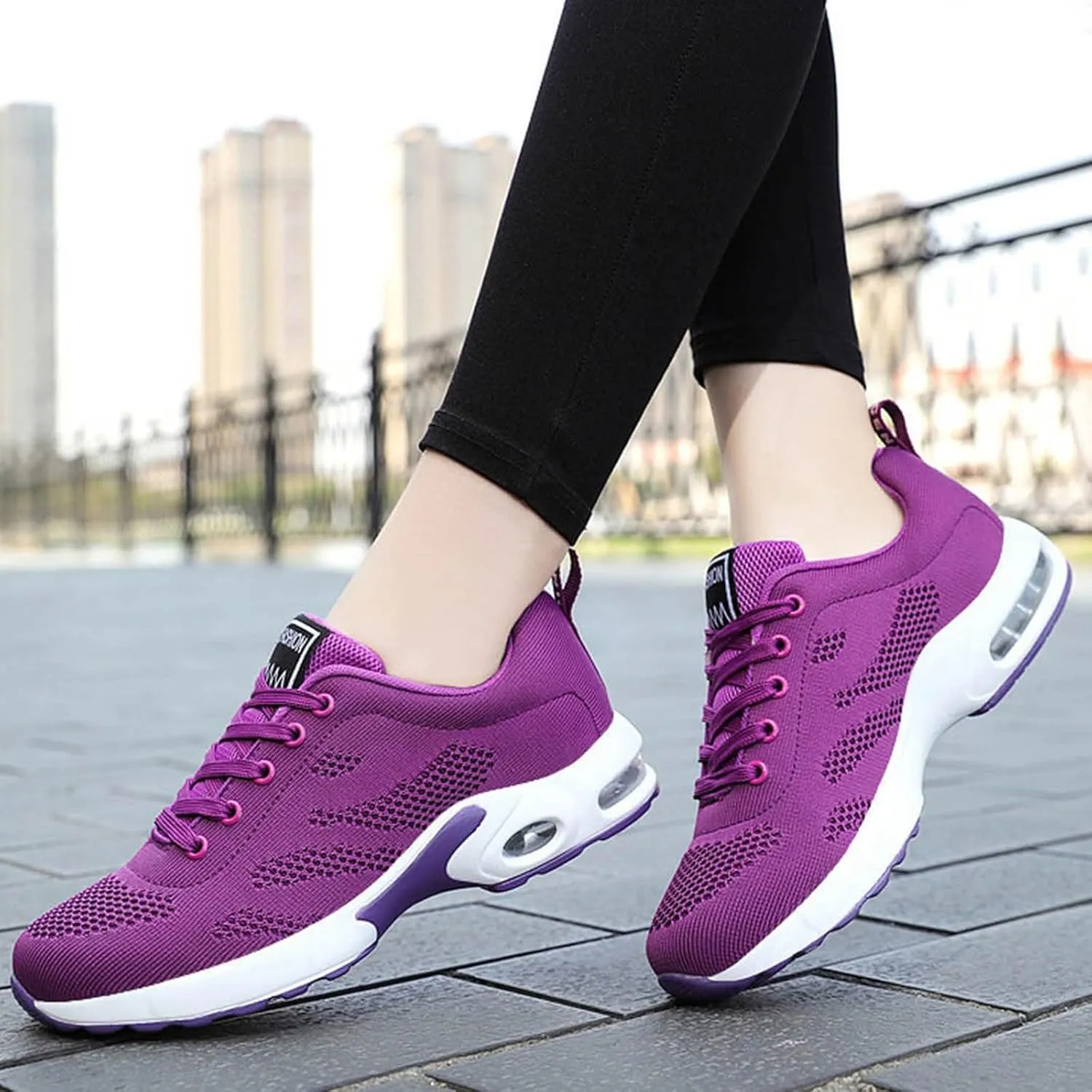 Cathalem Womens OrthopedicSneakers Air Cushion Running Shoes Tennis Walking Shoes Mesh Breathable Gym Work Fashion Sneakers