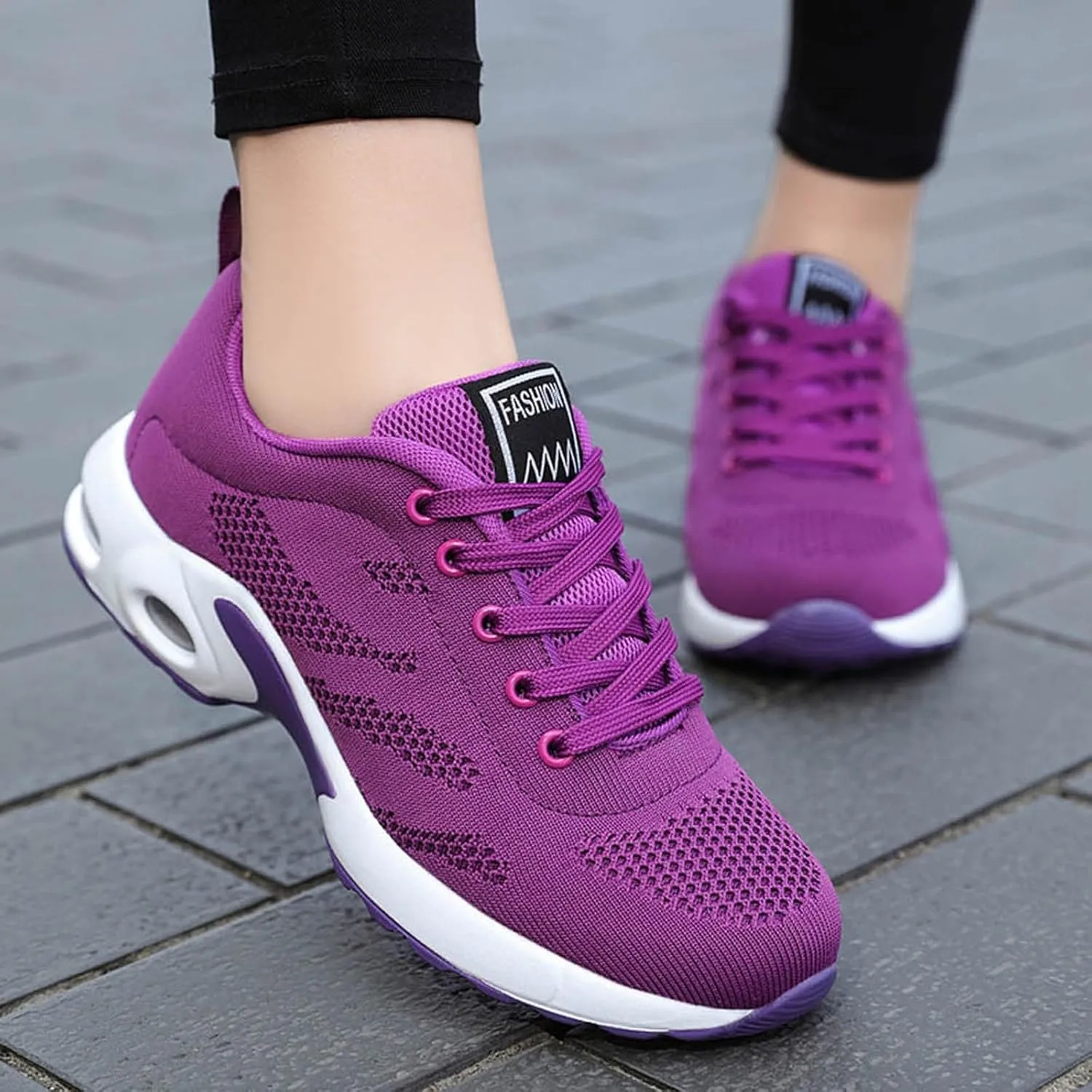 Cathalem Womens OrthopedicSneakers Air Cushion Running Shoes Tennis Walking Shoes Mesh Breathable Gym Work Fashion Sneakers