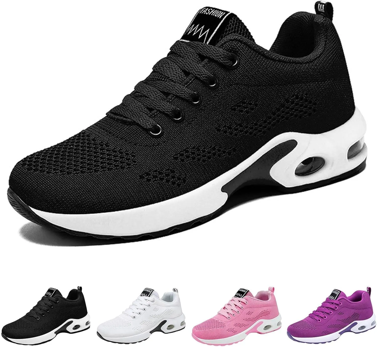 Cathalem Womens OrthopedicSneakers Air Cushion Running Shoes Tennis Walking Shoes Mesh Breathable Gym Work Fashion Sneakers