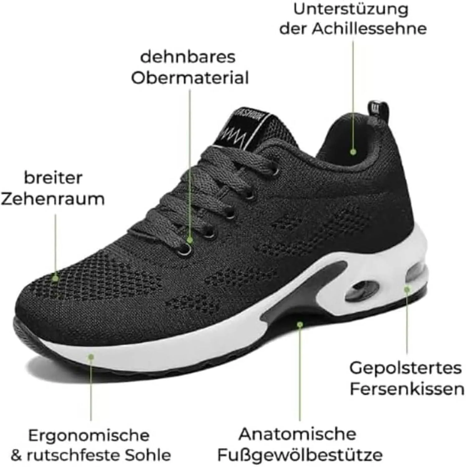 Cathalem Womens OrthopedicSneakers Air Cushion Running Shoes Tennis Walking Shoes Mesh Breathable Gym Work Fashion Sneakers