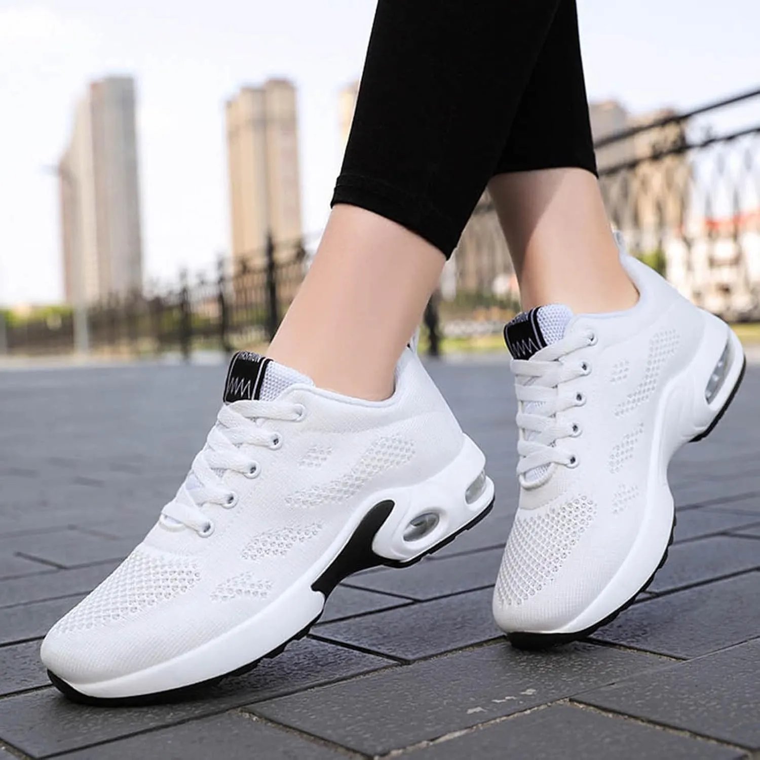 Cathalem Womens OrthopedicSneakers Air Cushion Running Shoes Tennis Walking Shoes Mesh Breathable Gym Work Fashion Sneakers