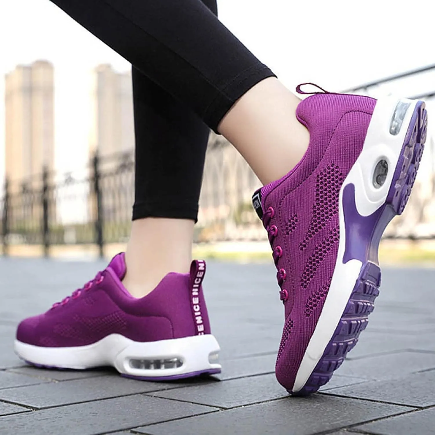 Cathalem Womens OrthopedicSneakers Air Cushion Running Shoes Tennis Walking Shoes Mesh Breathable Gym Work Fashion Sneakers