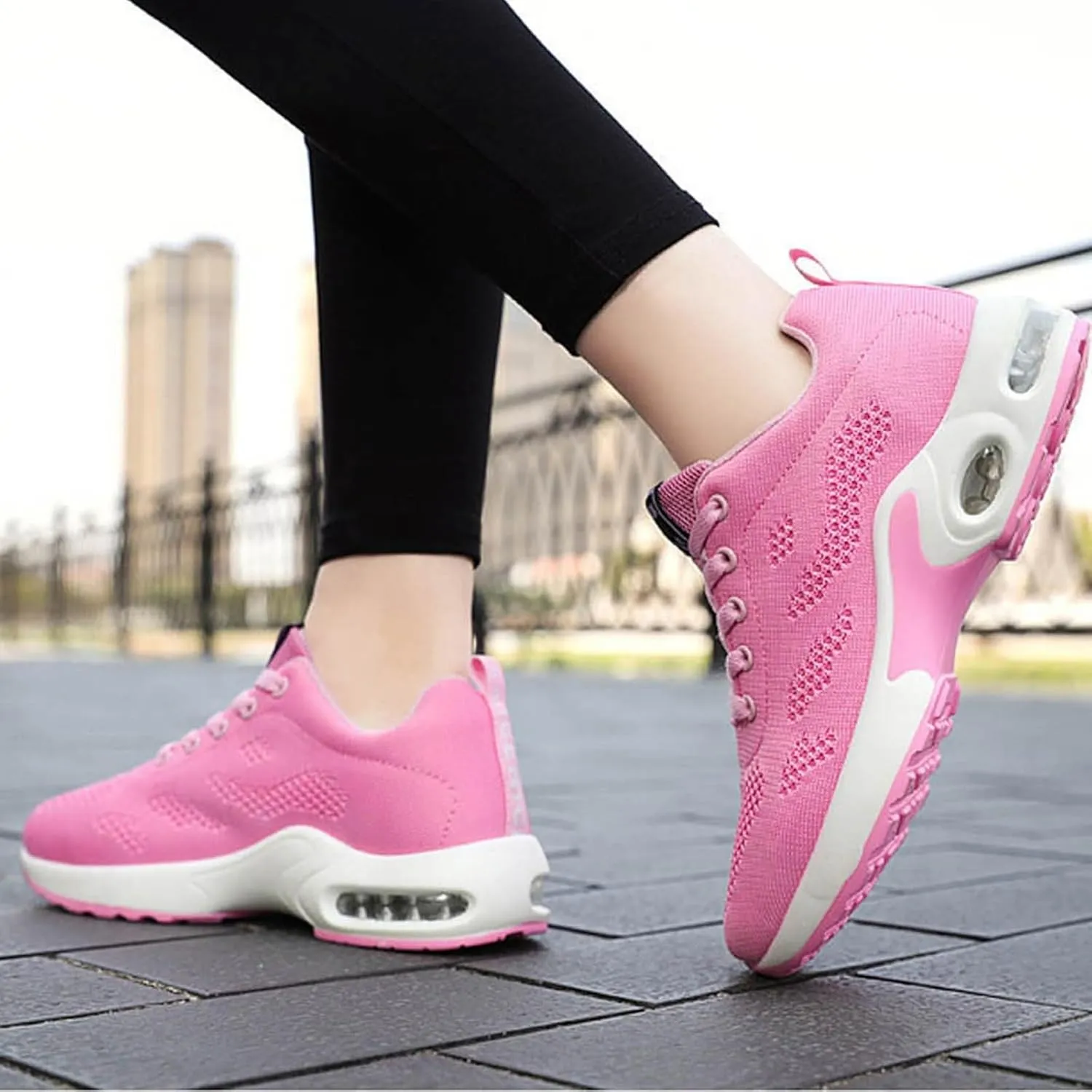 Cathalem Womens OrthopedicSneakers Air Cushion Running Shoes Tennis Walking Shoes Mesh Breathable Gym Work Fashion Sneakers