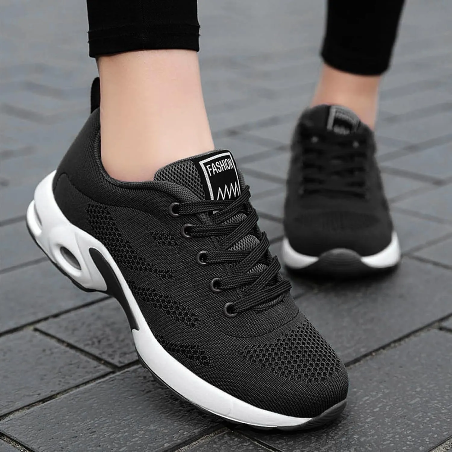Cathalem Womens OrthopedicSneakers Air Cushion Running Shoes Tennis Walking Shoes Mesh Breathable Gym Work Fashion Sneakers