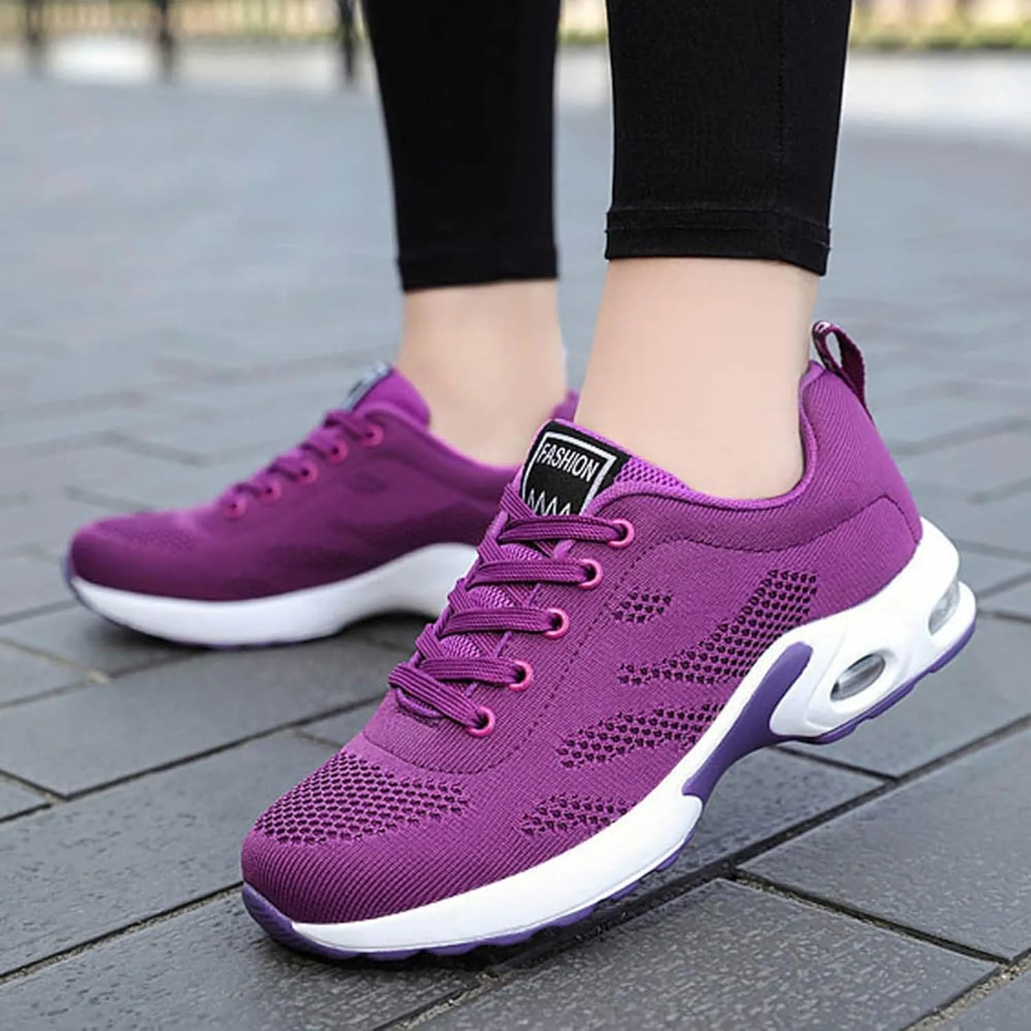 Cathalem Womens OrthopedicSneakers Air Cushion Running Shoes Tennis Walking Shoes Mesh Breathable Gym Work Fashion Sneakers