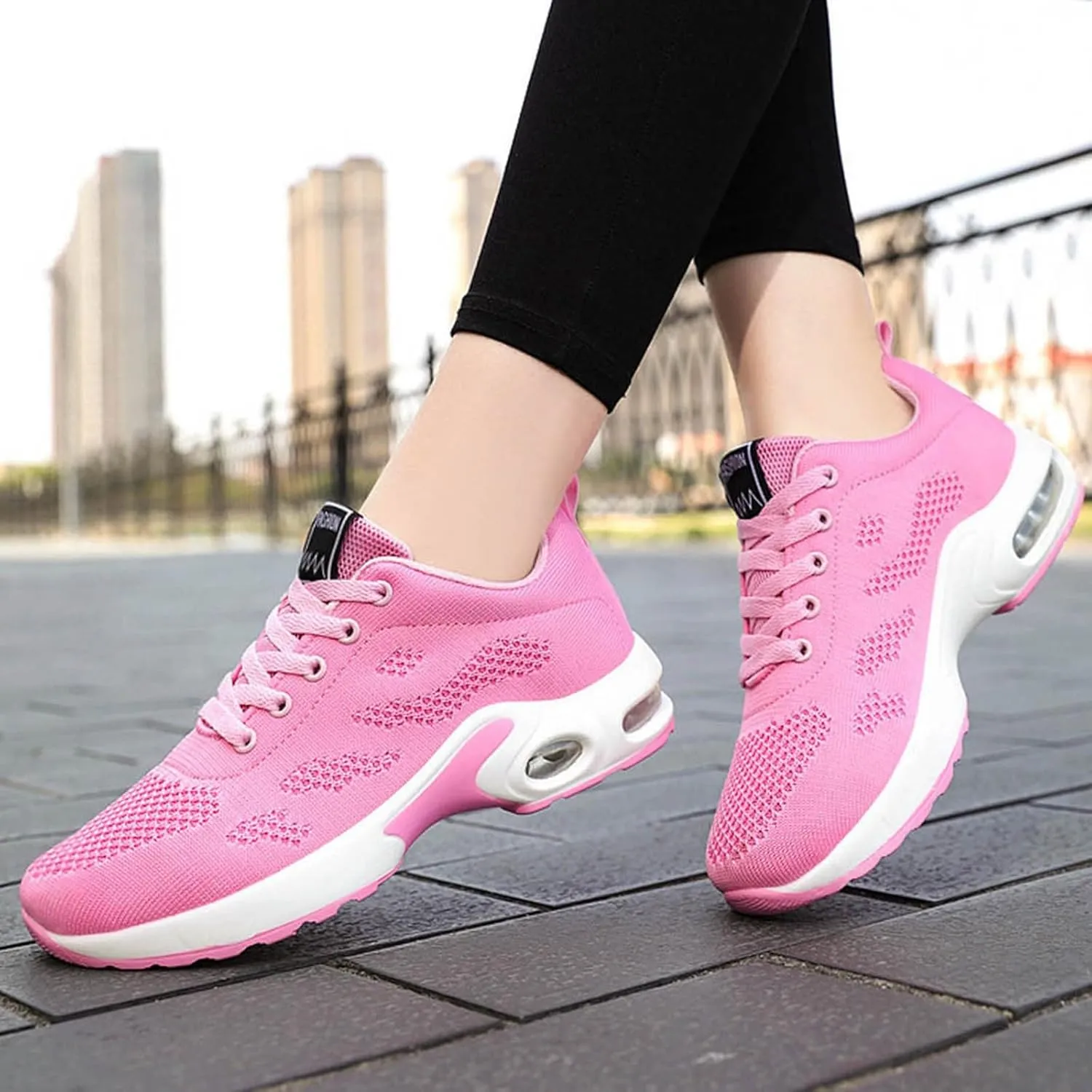 Cathalem Womens OrthopedicSneakers Air Cushion Running Shoes Tennis Walking Shoes Mesh Breathable Gym Work Fashion Sneakers