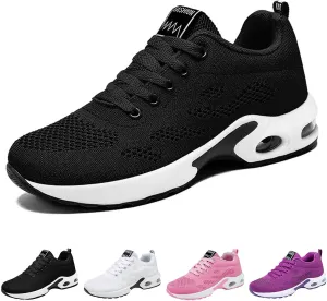 Cathalem Womens OrthopedicSneakers Air Cushion Running Shoes Tennis Walking Shoes Mesh Breathable Gym Work Fashion Sneakers