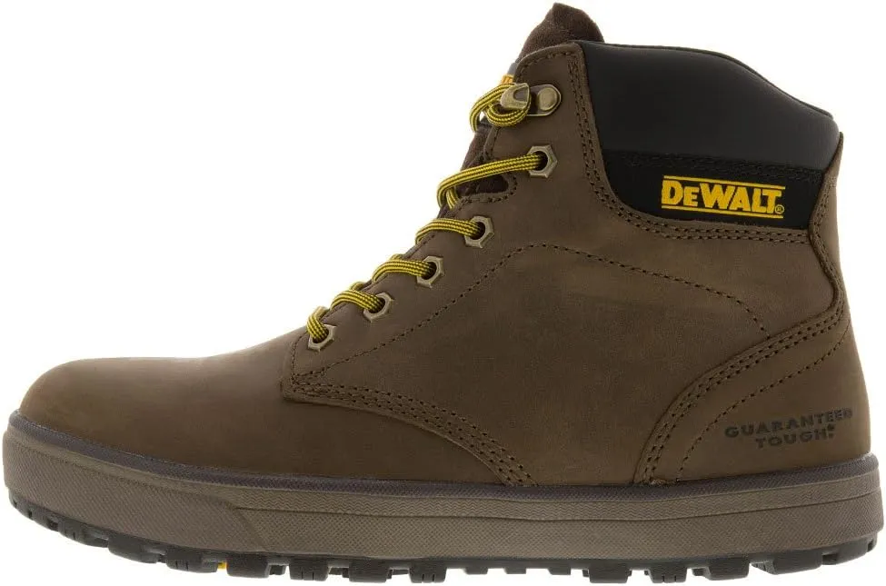 DEWALT Plasma Men's Leather, Steel Toe, Safety Work Boot, Palm Brown, 7
