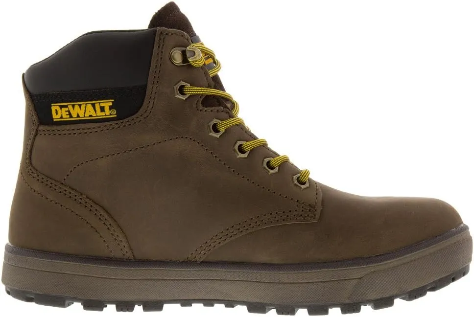 DEWALT Plasma Men's Leather, Steel Toe, Safety Work Boot, Palm Brown, 7