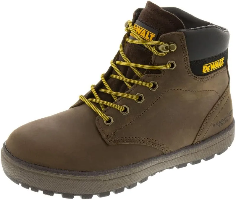 DEWALT Plasma Men's Leather, Steel Toe, Safety Work Boot, Palm Brown, 7