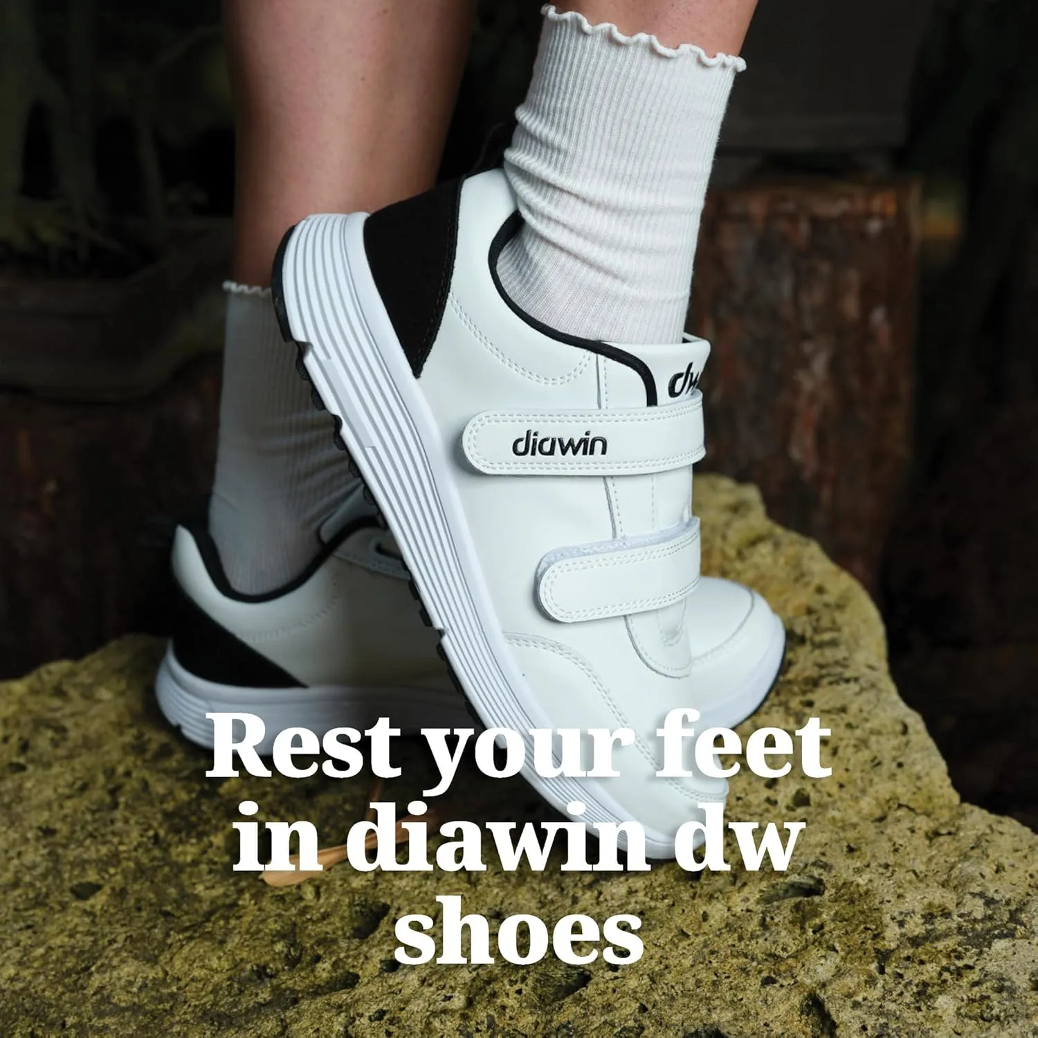 diawin Wide Shoes for Men & Women  Extra Depth Walking Shoes with Wide Toe Box for Swollen Feet, Hallux, Arthritis, and Diabetic Needs  Durable Genuine Leather for Comfort