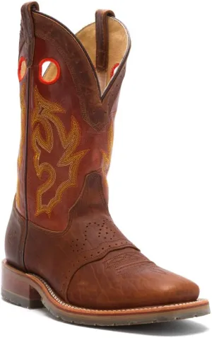 DOUBLE-H Mickey Steel Toe Men's Western Boots - Durable Leather, Slip-Resistant, Comfortable Cushioned Insole, Size Variety