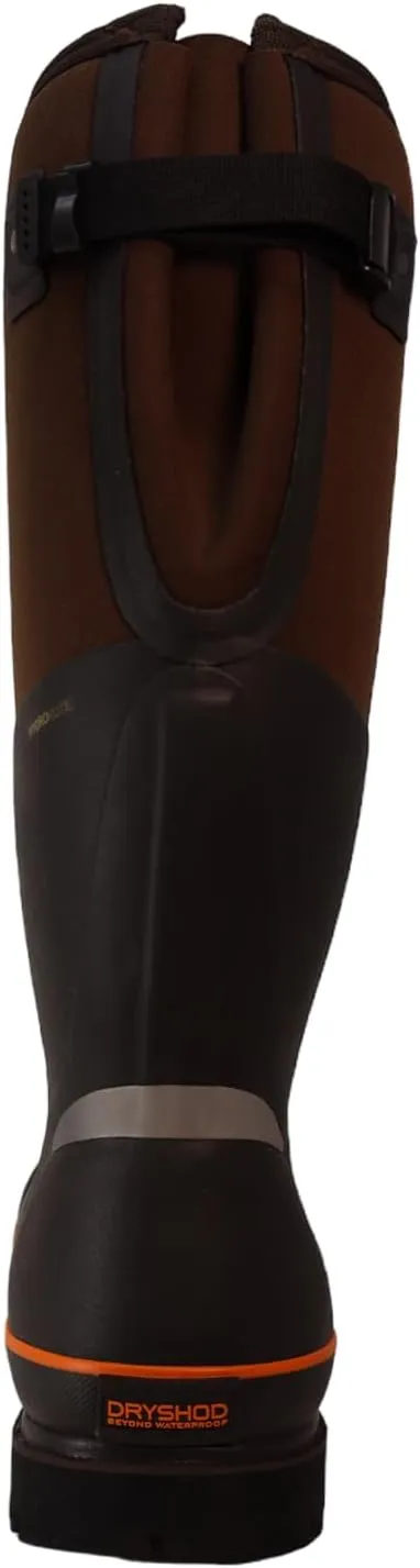 Dryshod Nanotoe Protective Gusset Safety Toe Work Boot - WIXIT Lining Brown/Orange