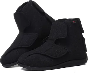 Edema Breathable Shoes,Men's Diabetic Boots High-top Adjustable Cloth Shoes Elderly Orthopedic Running Shoes Air Breathable Trainers House Shoes Men 9/Women 10