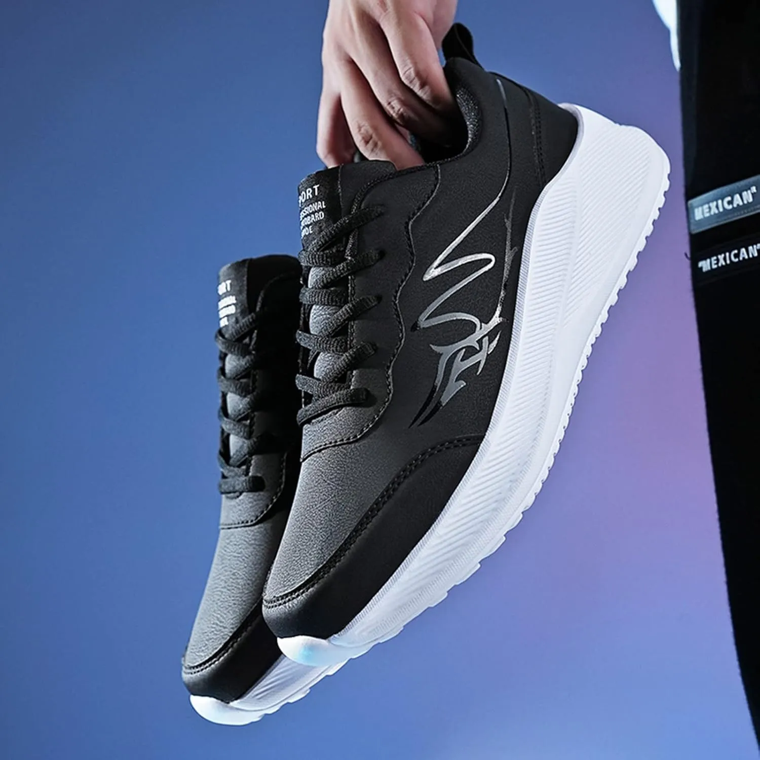 Fashion Orthopedic Sneakers for Men Breathable Casual Comfortable Walking Sneaker Lightweight Minimalist Shoes