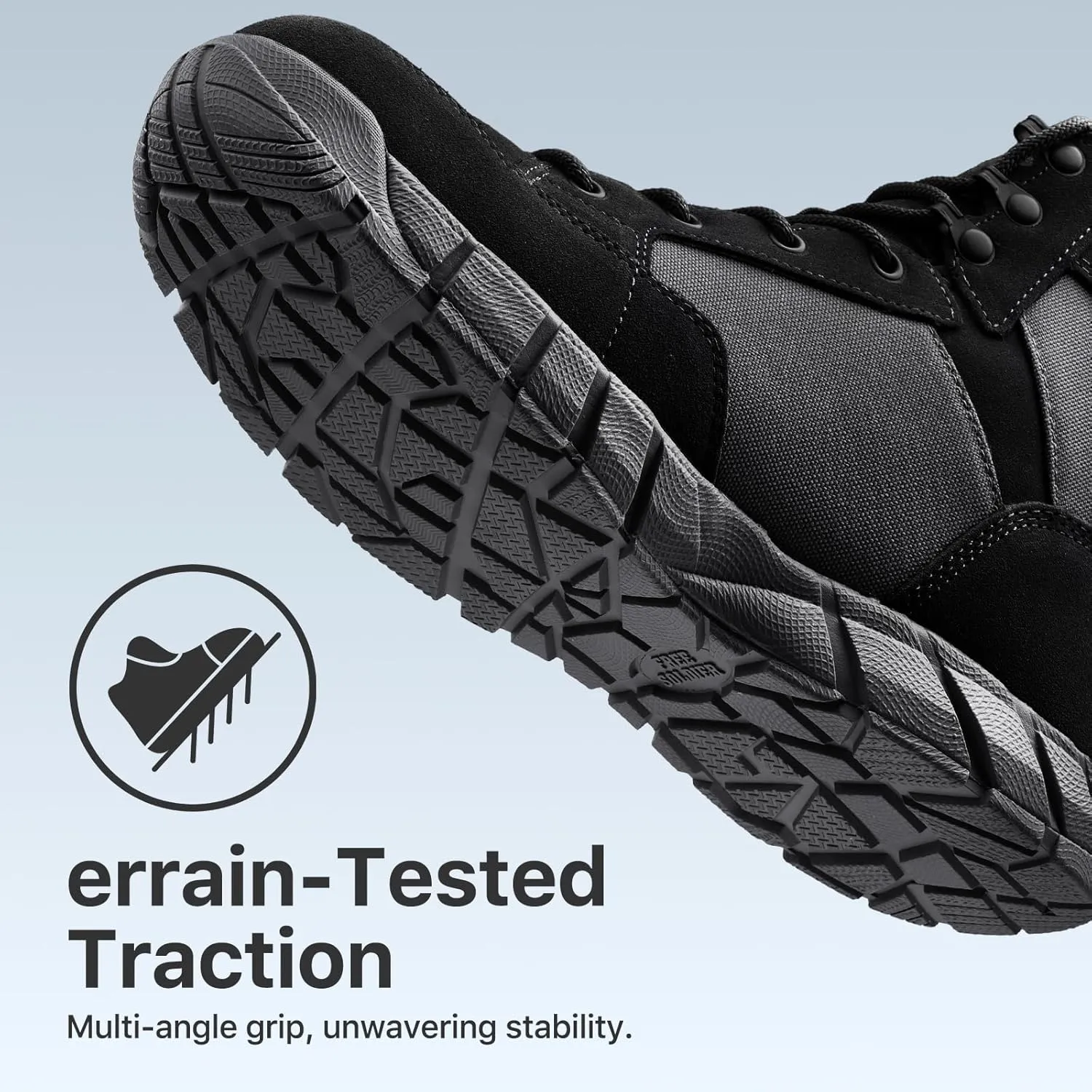 FREE SOLDIER Waterproof Hiking Work Boots Men's Tactical Boots 6 Inches Lightweight Military Boots Breathable Desert Boots