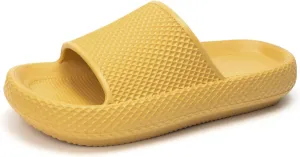 FUNKYMONKEY Slides for Women Quick Drying Non-Slip Bathroom Shower Sandals