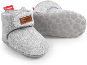 GDSDYM Baby Booties Cozy Fleece Slippers Soft Baby Shoes With Gripper Soles, Winter Infant Newborn Crib Sock Shoes Warm Footwear First Walkers
