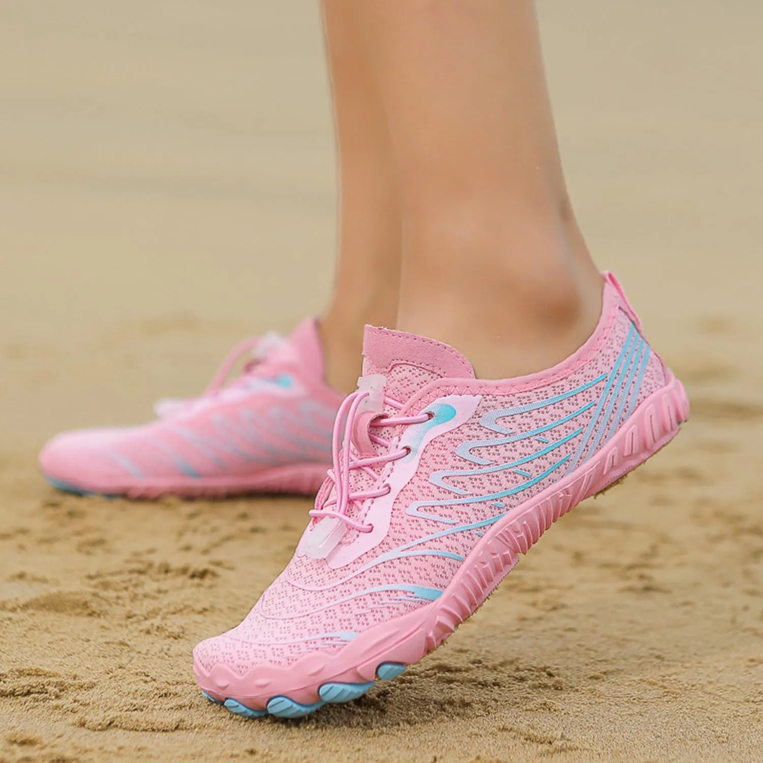 Grounding Shoes for Women and Men, Barefoot Hiking Shoes, Zero Drop Sole, Wide Toe Box Quick-Dry Trail Running Sneakers (7-7.5,906 Moonlight)