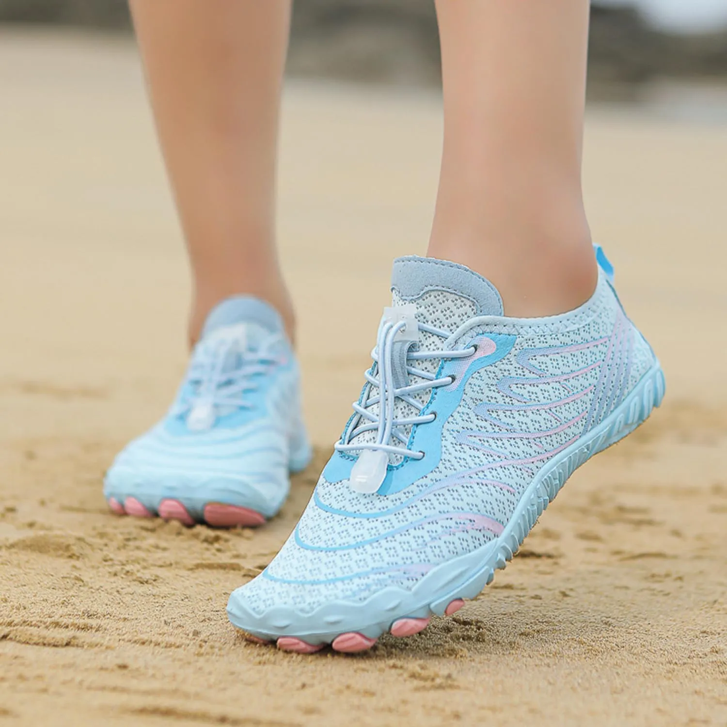 Grounding Shoes for Women and Men, Barefoot Hiking Shoes, Zero Drop Sole, Wide Toe Box Quick-Dry Trail Running Sneakers (7-7.5,906 Moonlight)