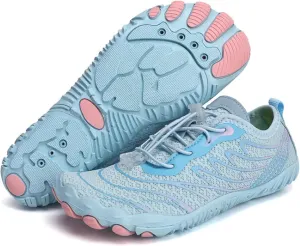 Grounding Shoes for Women and Men, Barefoot Hiking Shoes, Zero Drop Sole, Wide Toe Box Quick-Dry Trail Running Sneakers (7-7.5,906 Moonlight)