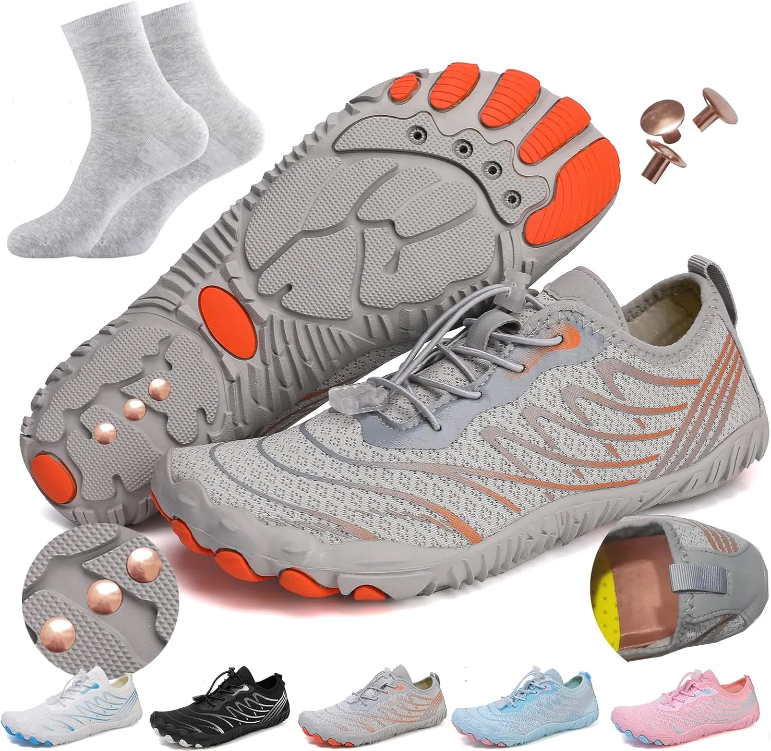 Grounding Shoes with Copper Grounded Footwear Barefoot Shoes Effectively Soft Comfortable