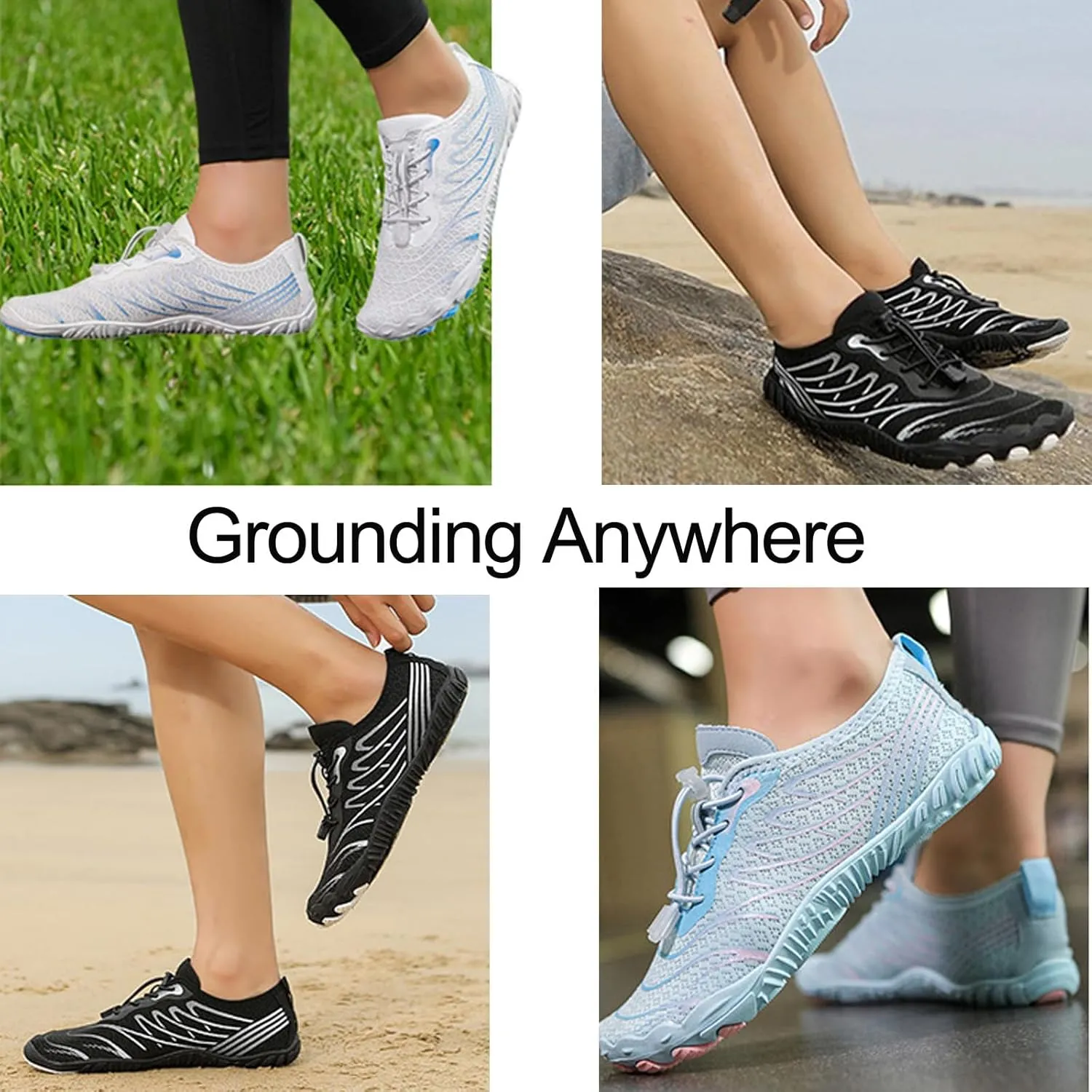 Grounding Shoes with Copper Grounded Footwear Barefoot Shoes Effectively Soft Comfortable
