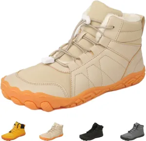 Hike Winter Footwear Barefoot Womens Boots, Hiking Winter Barefoot Shoes Men, Waterproof Wide Toe Box Barefoot Winter