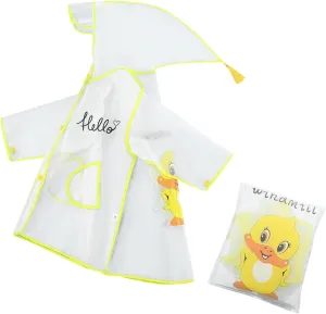 Kids Cute Cartoon Raincoats Boys Girls Lightweight Rain Jacket Coat Waterproof Rain Poncho Reusable Rainwear Kids
