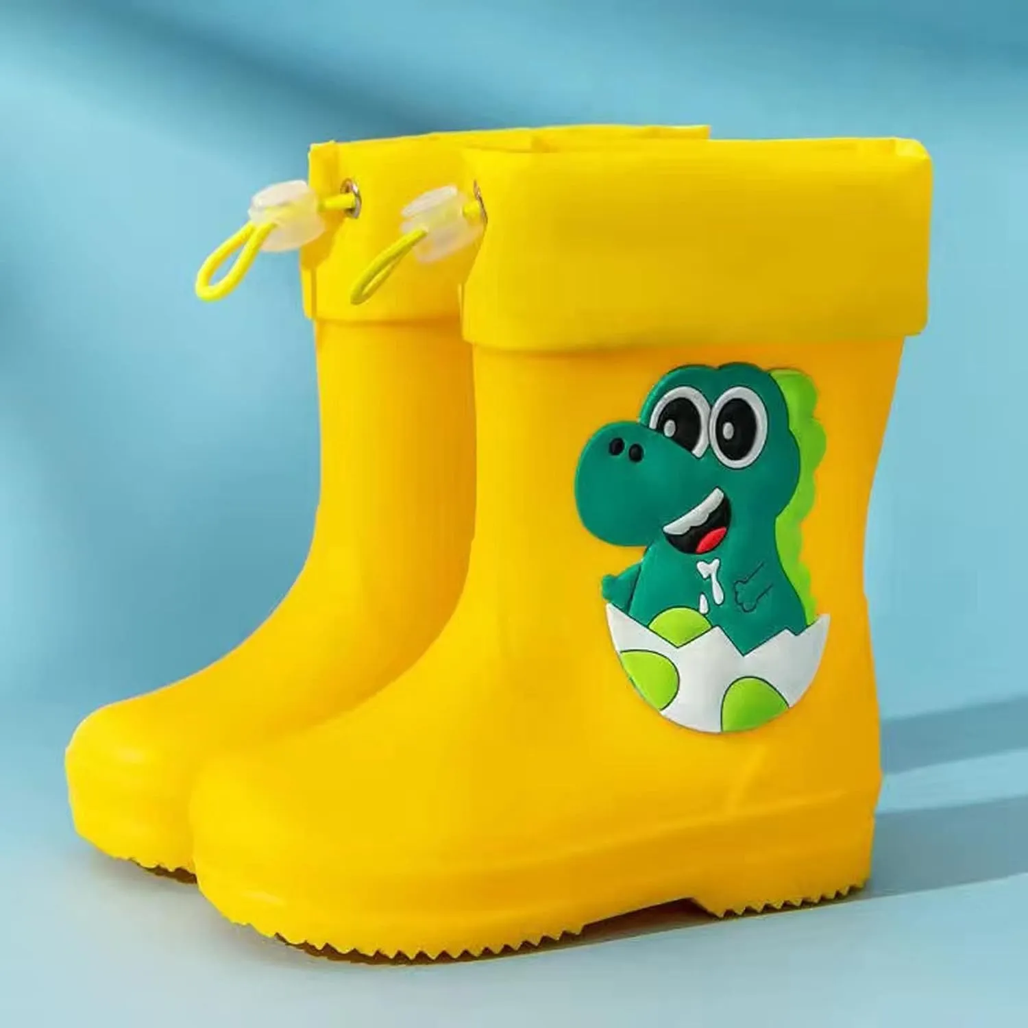 Kids Rain Boots Boys Girls Lightweight Boots Waterproof Easy-on Outdoor Playing Rain Boot Unisex-Child