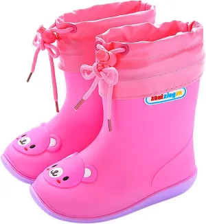 Kids Rain Boots for Boys Girls, Waterproof Lightweight Rain Boots for Water Beach Outdoor Playing Rain Boots Kids