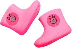 Kids Rain Boots Glitter Boys Girls Easy-on Handles Sparkly Waterproof Boots Outdoor Rain Boots Unisex-Child
