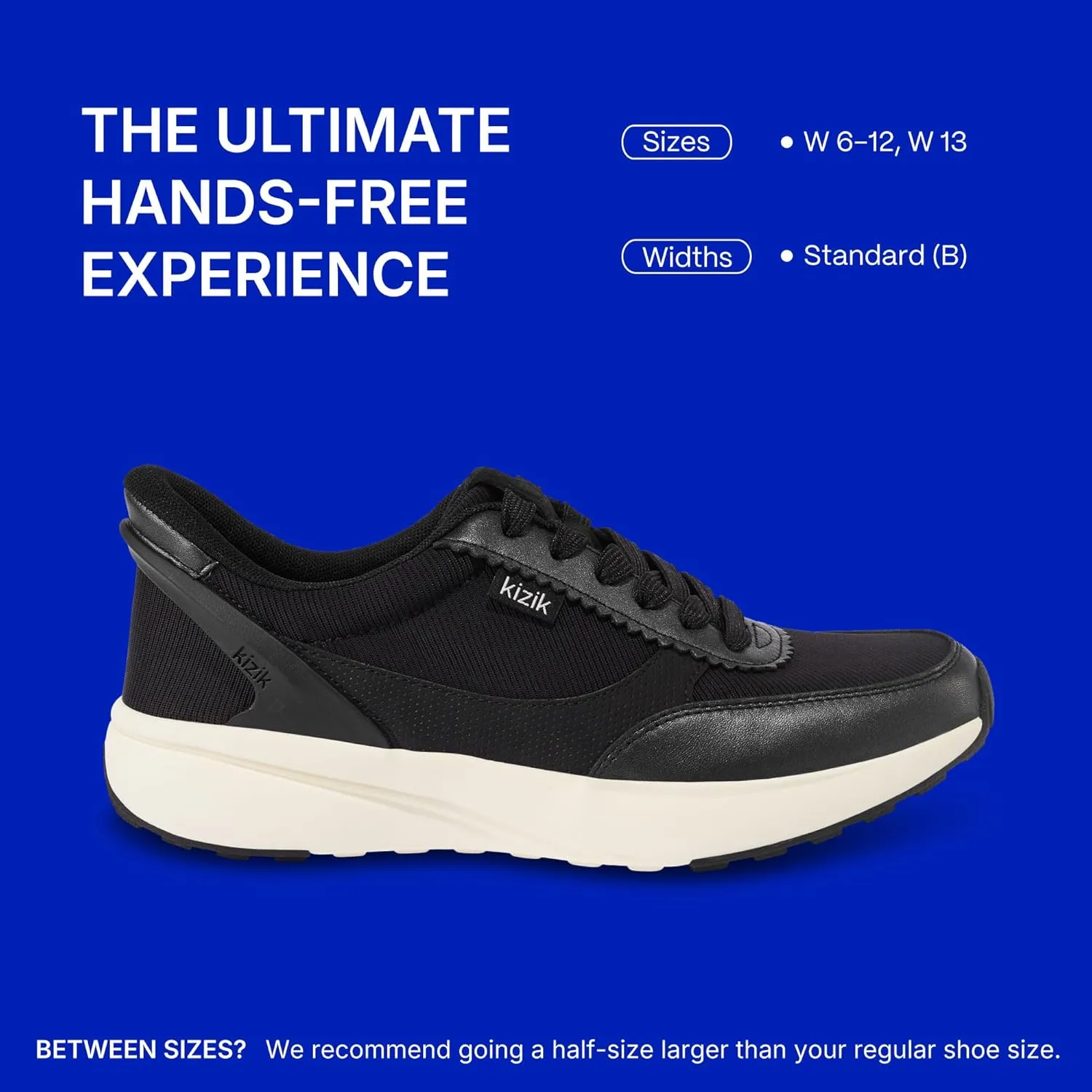 Kizik Womens Shoes: Paris - Comfortable, Breathable, Casual Slip On Sneakers, Full Grain Tumbled Leather, Hands Free Convenience for Walking & Running