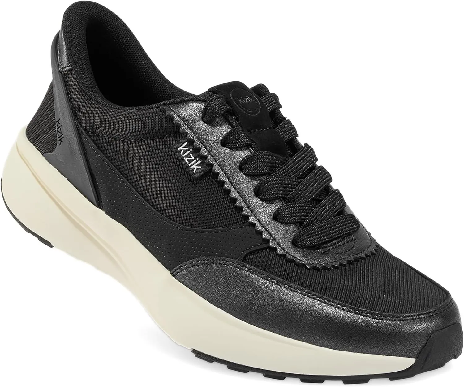 Kizik Womens Shoes: Paris - Comfortable, Breathable, Casual Slip On Sneakers, Full Grain Tumbled Leather, Hands Free Convenience for Walking & Running