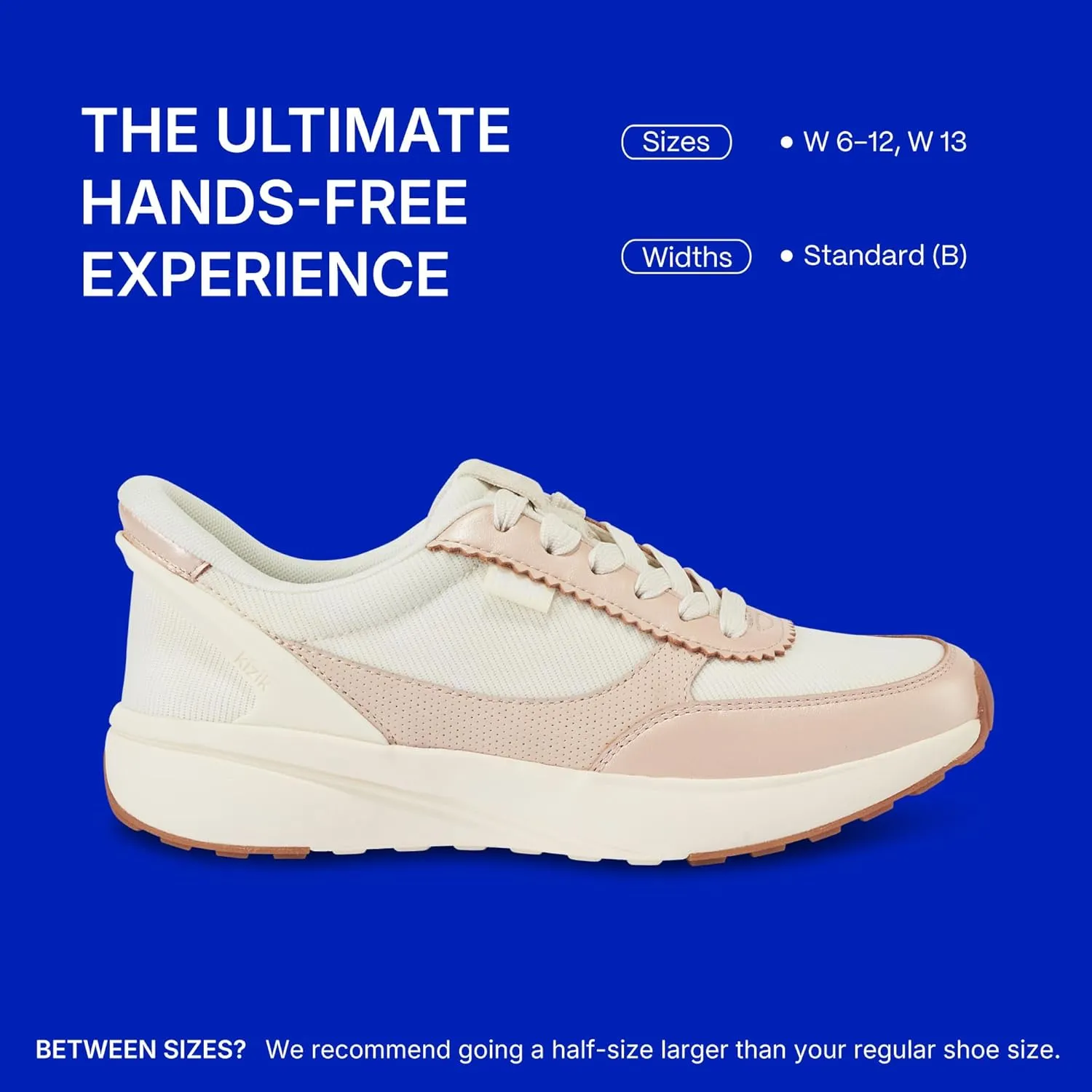 Kizik Womens Shoes: Paris - Comfortable, Breathable, Casual Slip On Sneakers, Full Grain Tumbled Leather, Hands Free Convenience for Walking & Running