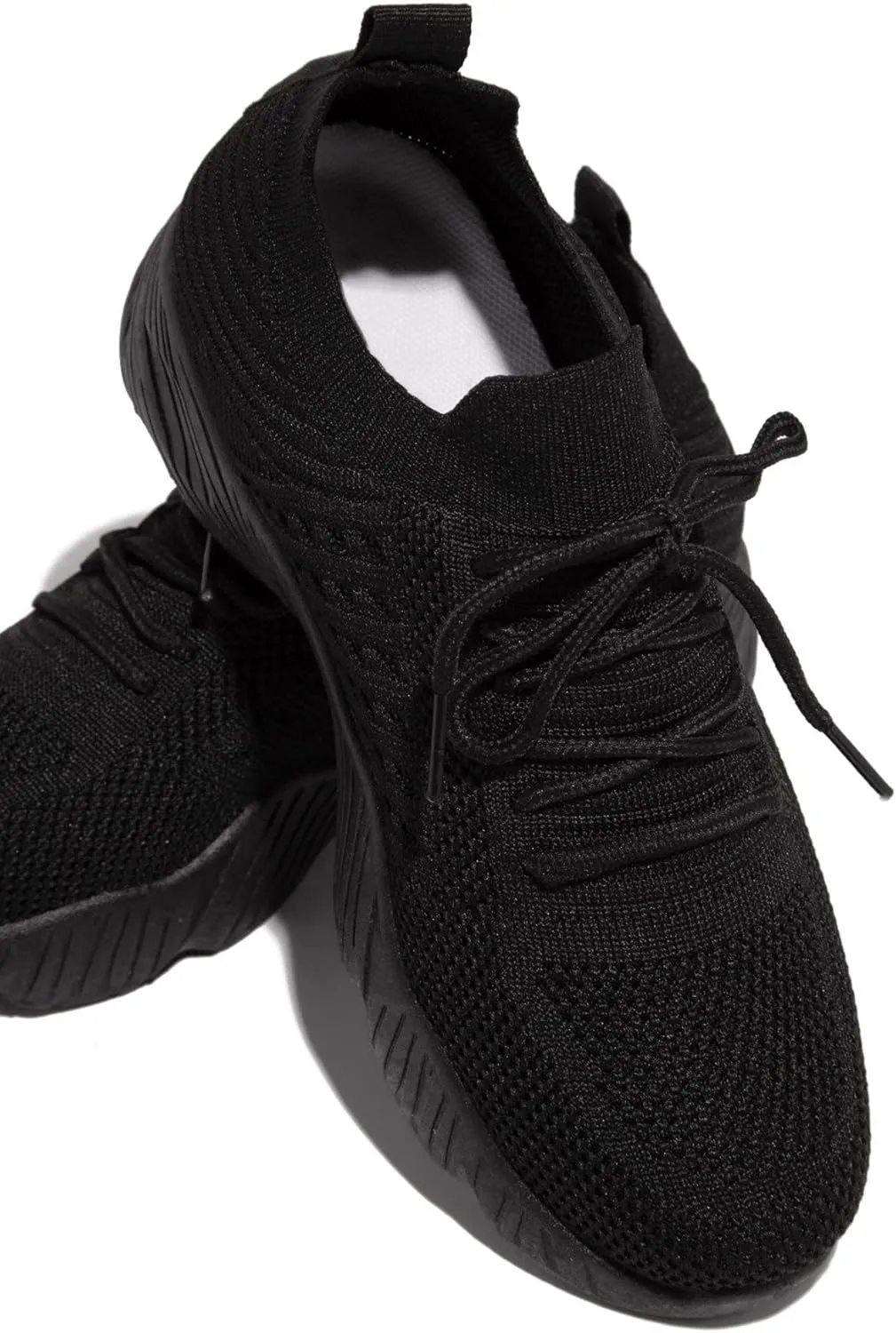Lausiuoe Sneakers For Women Walking Shoes Comfortable Sock Sneakers Slip on Mesh Comfortable Wedge Shoe Platform Loafers