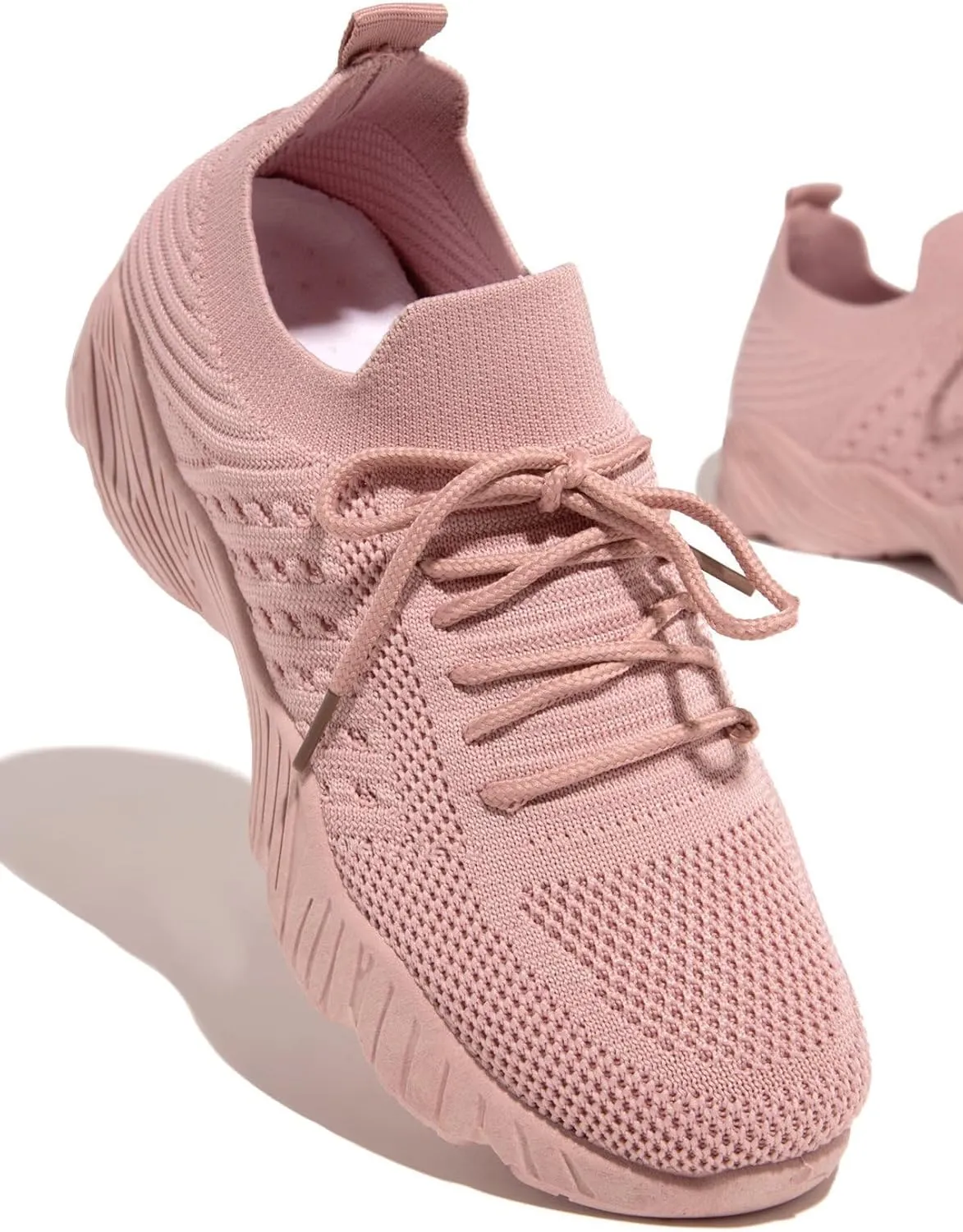 Lausiuoe Sneakers For Women Walking Shoes Comfortable Sock Sneakers Slip on Mesh Comfortable Wedge Shoe Platform Loafers