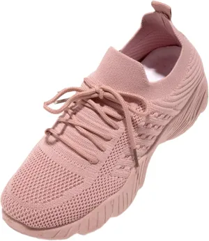 Lausiuoe Sneakers For Women Walking Shoes Comfortable Sock Sneakers Slip on Mesh Comfortable Wedge Shoe Platform Loafers