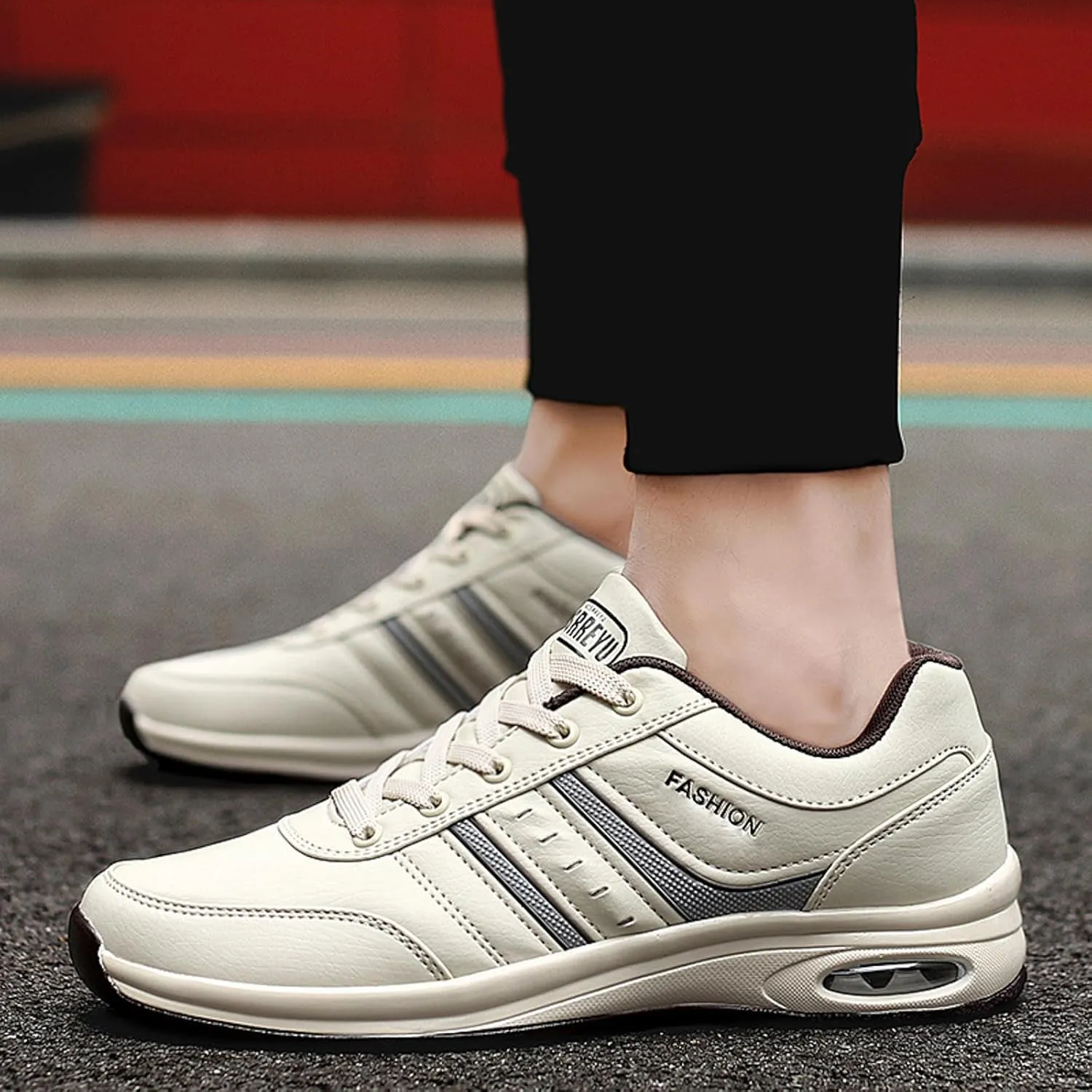 Lightweight Arch Support Sneakers for Men Non Slip Lightweight Workout Shoe Men's Classic Casual Walking Shoes