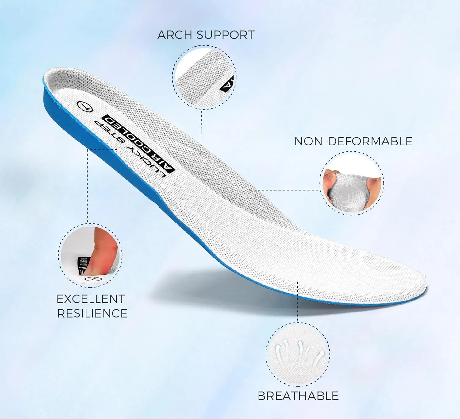 LUCKY STEP Womens Air Cushion Fashion Sneakers Platform Casual Walking Resistant Tennis Shoes Hologram Leather Comfortable Travel Sneakers