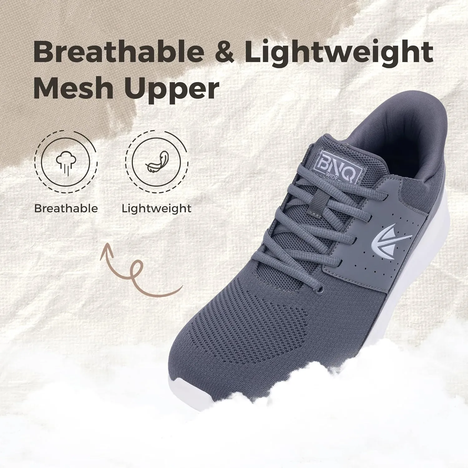 MEHOTO Men's Wide Walking Shoes | Tennis Minimalist Sneakers | Zero Drop Sole US 7-12