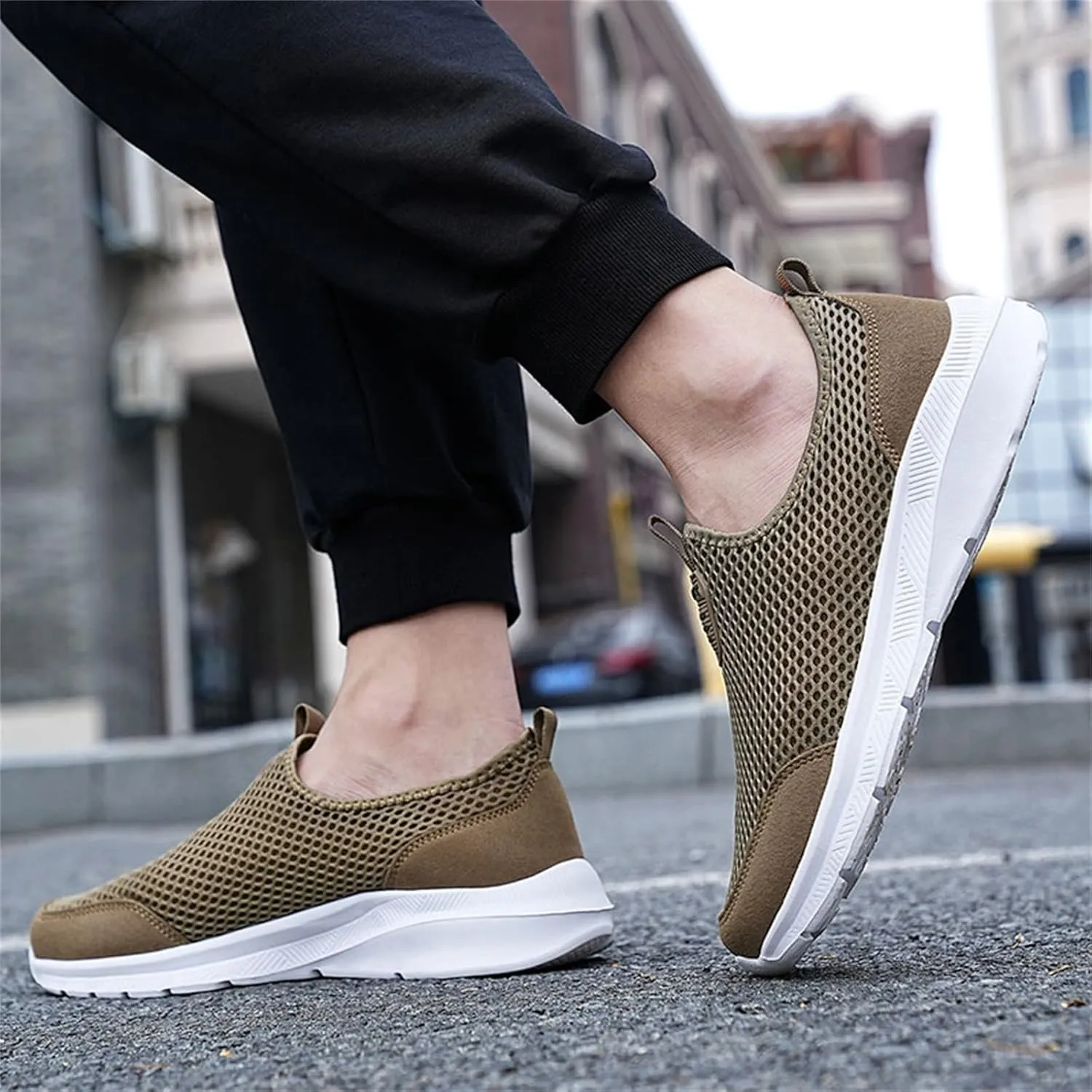 Men's Casual Dress Sneakers Oxfords Business Mesh Breathable Walking Shoes Tennis Comfortable