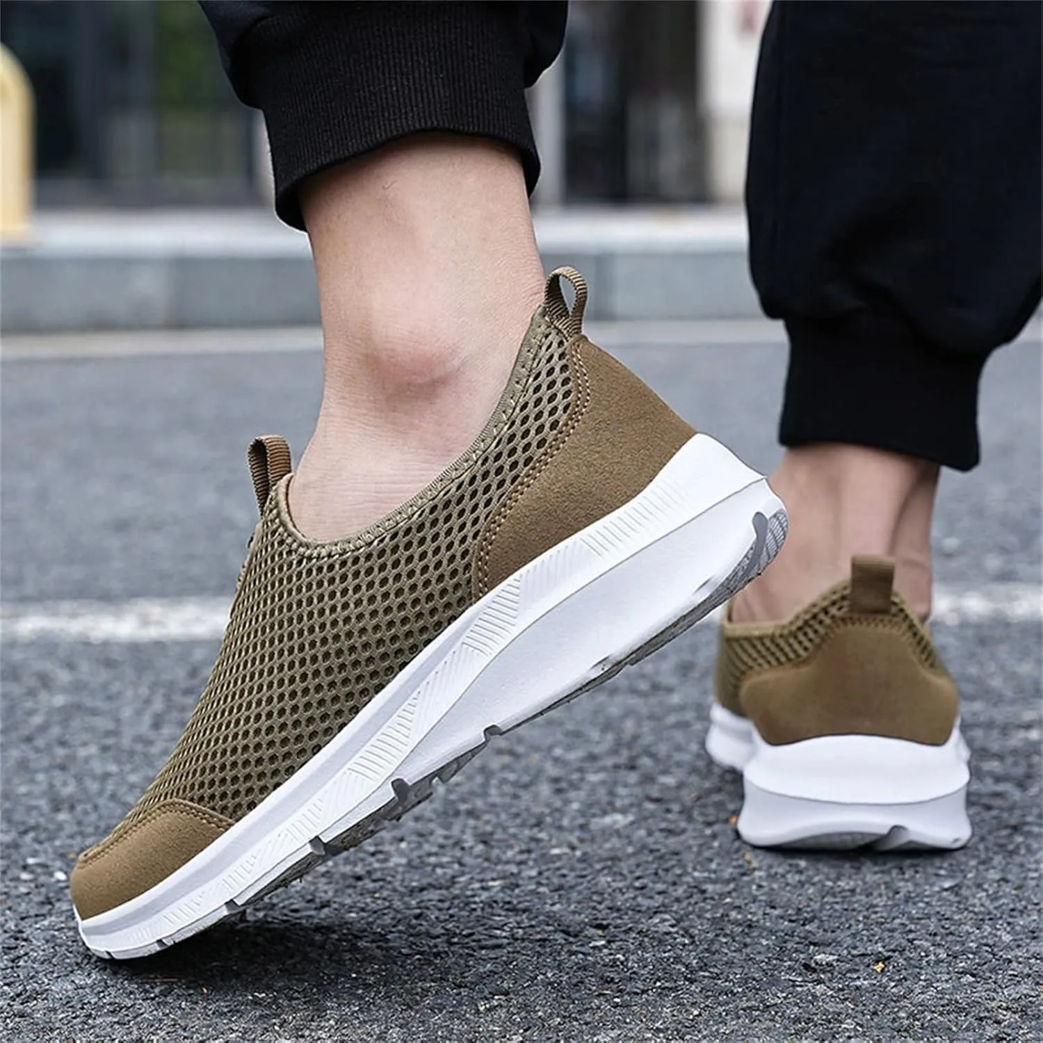 Men's Casual Dress Sneakers Oxfords Business Mesh Breathable Walking Shoes Tennis Comfortable
