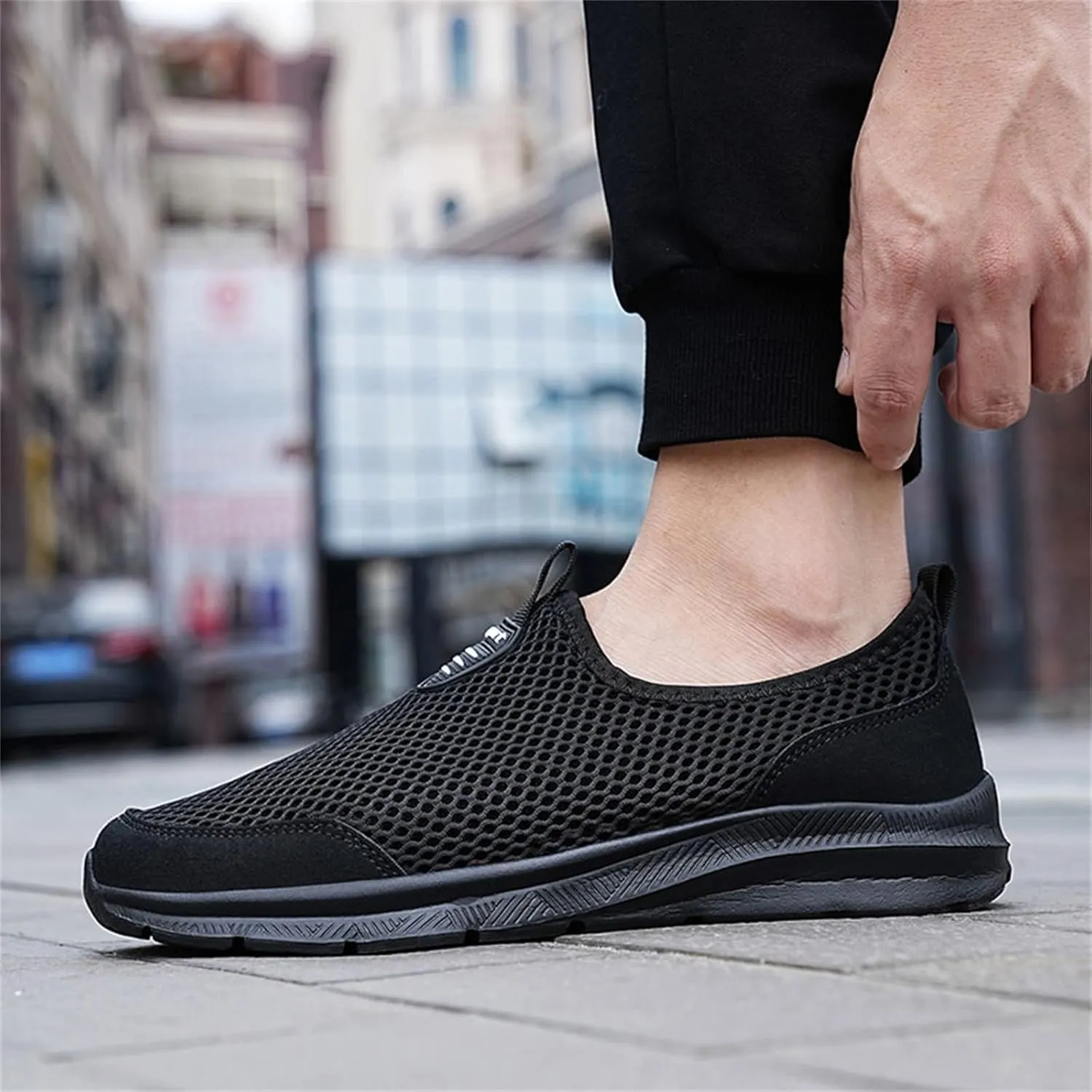 Men's Casual Dress Sneakers Oxfords Business Mesh Breathable Walking Shoes Tennis Comfortable