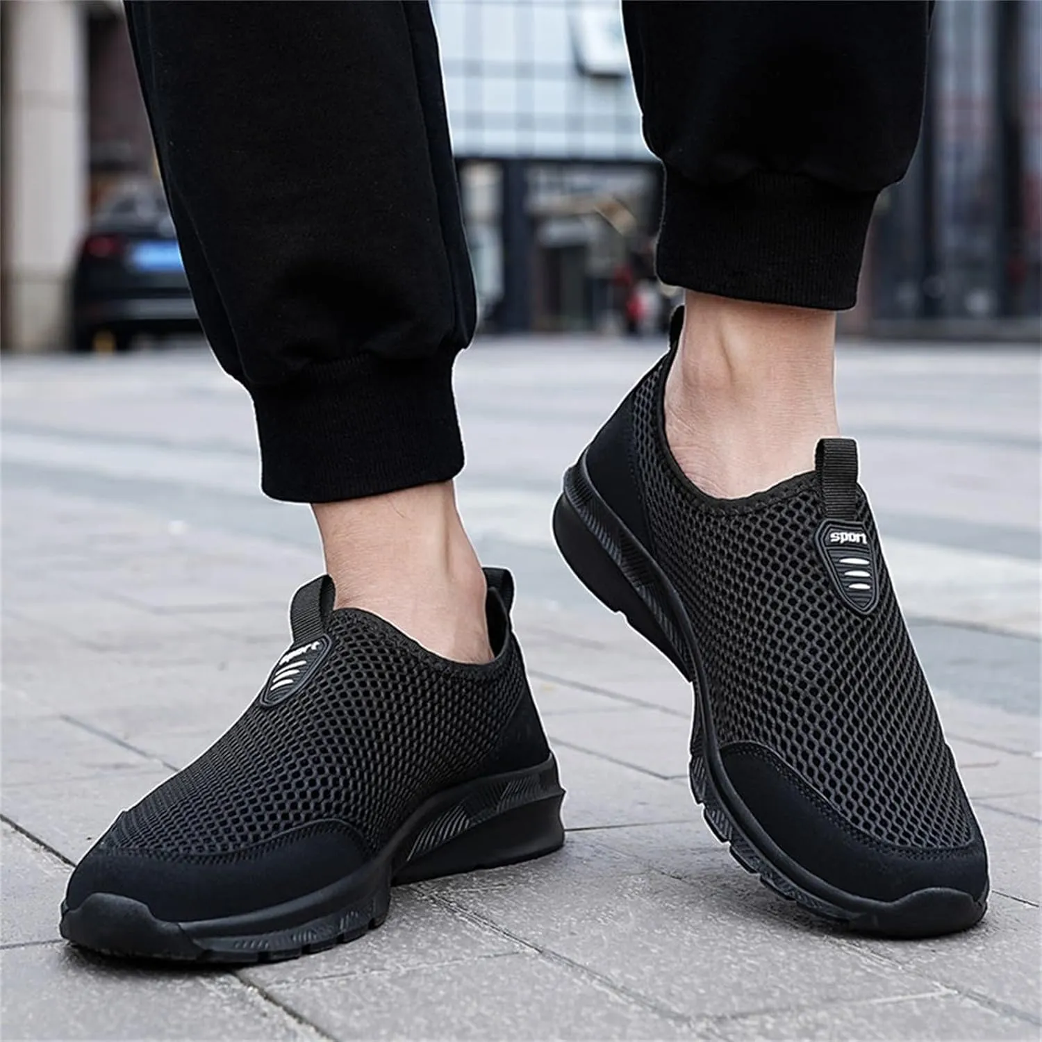 Men's Casual Dress Sneakers Oxfords Business Mesh Breathable Walking Shoes Tennis Comfortable
