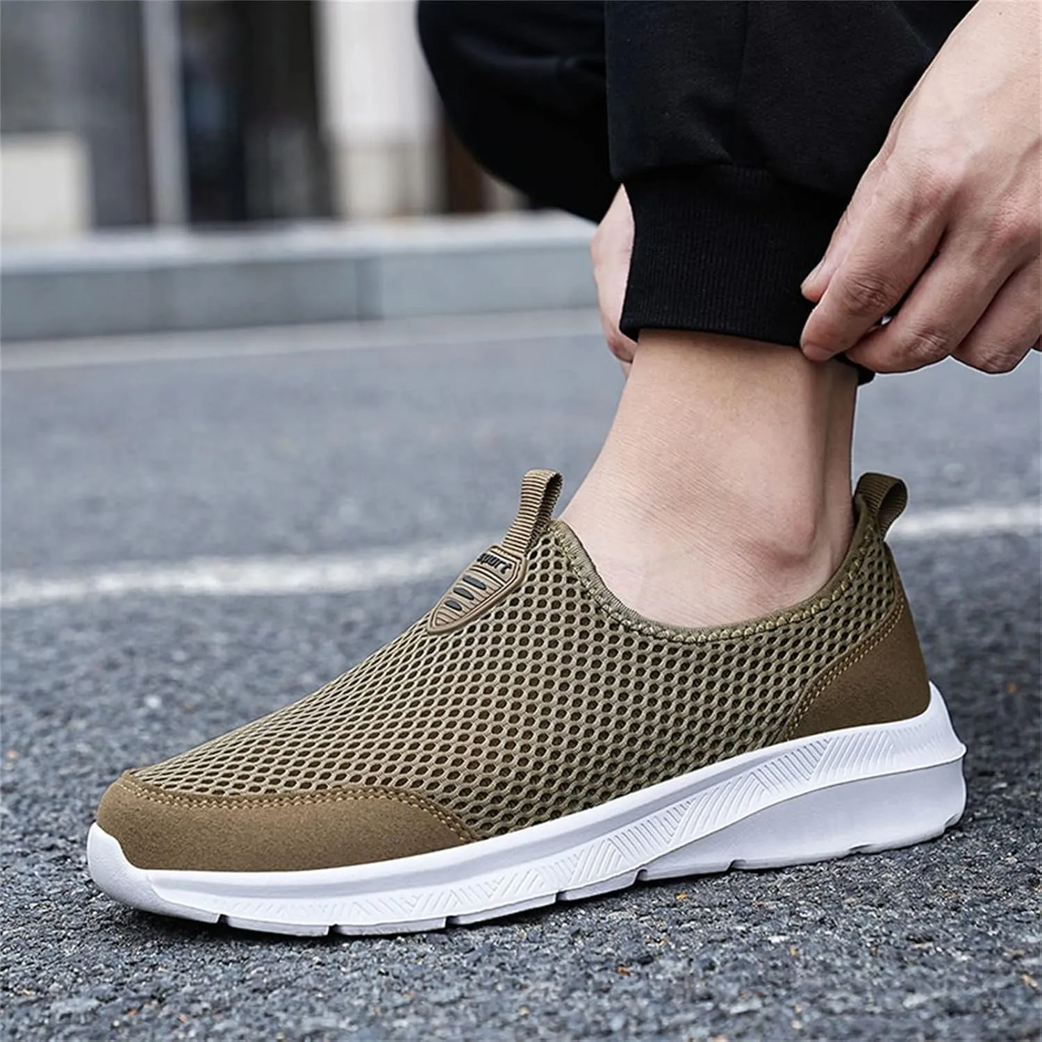 Men's Casual Dress Sneakers Oxfords Business Mesh Breathable Walking Shoes Tennis Comfortable